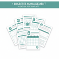 Portada Pack 10 Plantillas Digitales para Diabetes